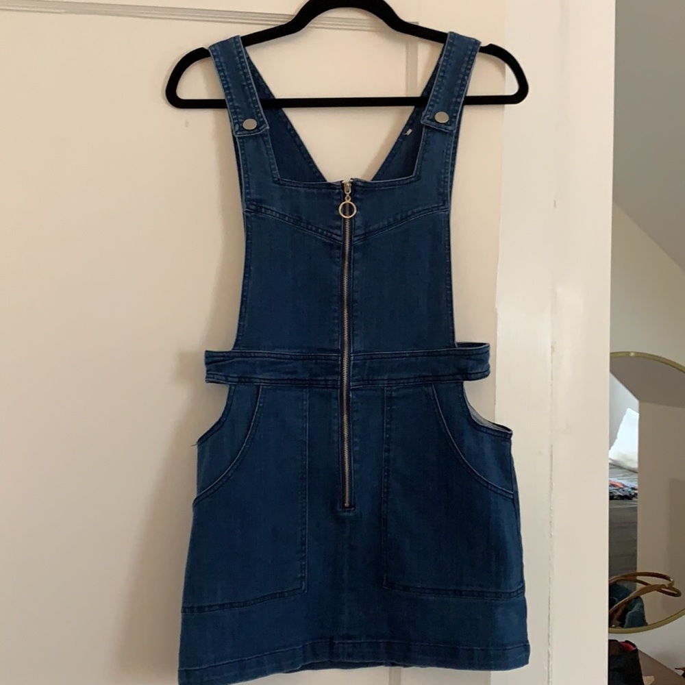 Bullhead jean denim overall skirt jumper dress